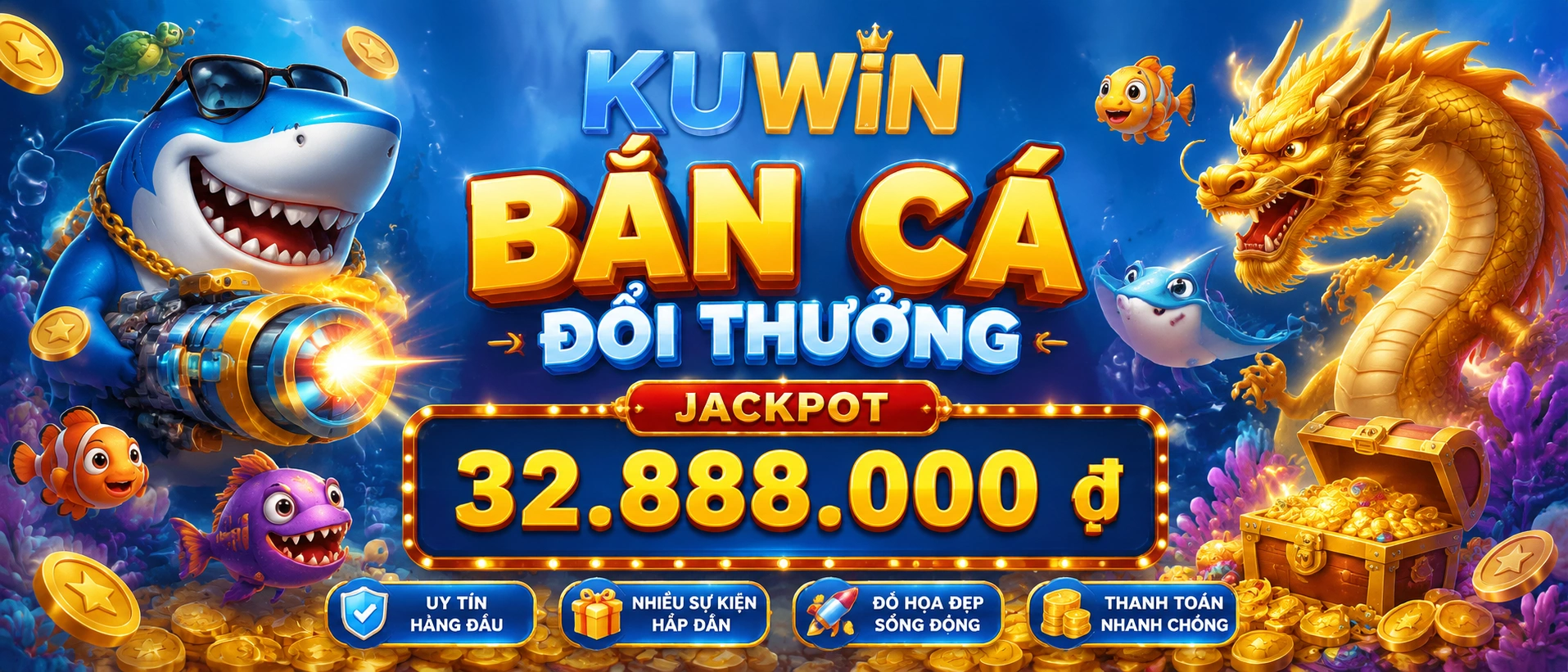 Bắn Cá Hubet - giao diện sảnh game